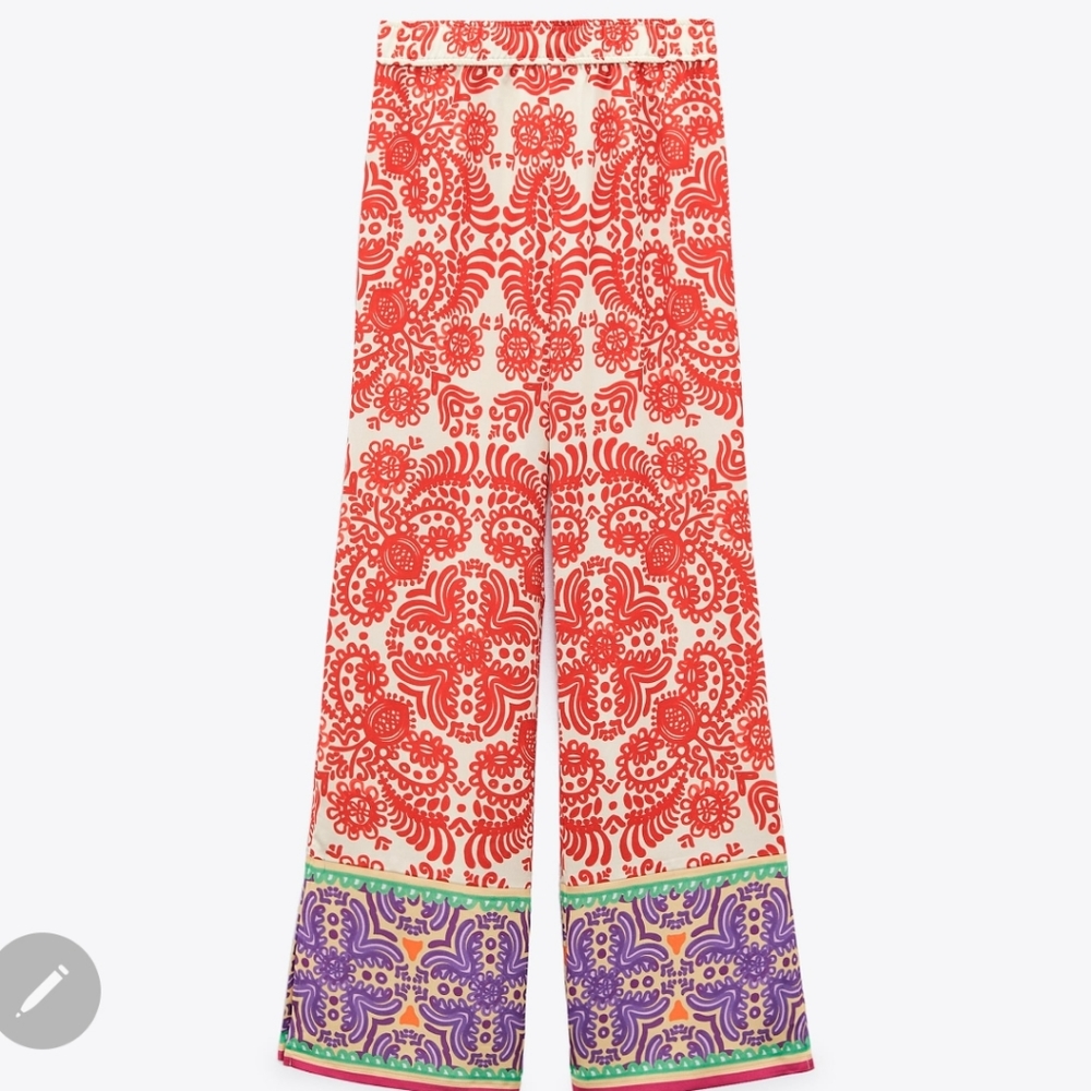Zara colorful pant size M